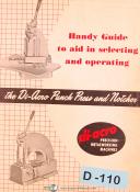 Di-Acro " The Di-Acro Punch Press & Notcher" Manual